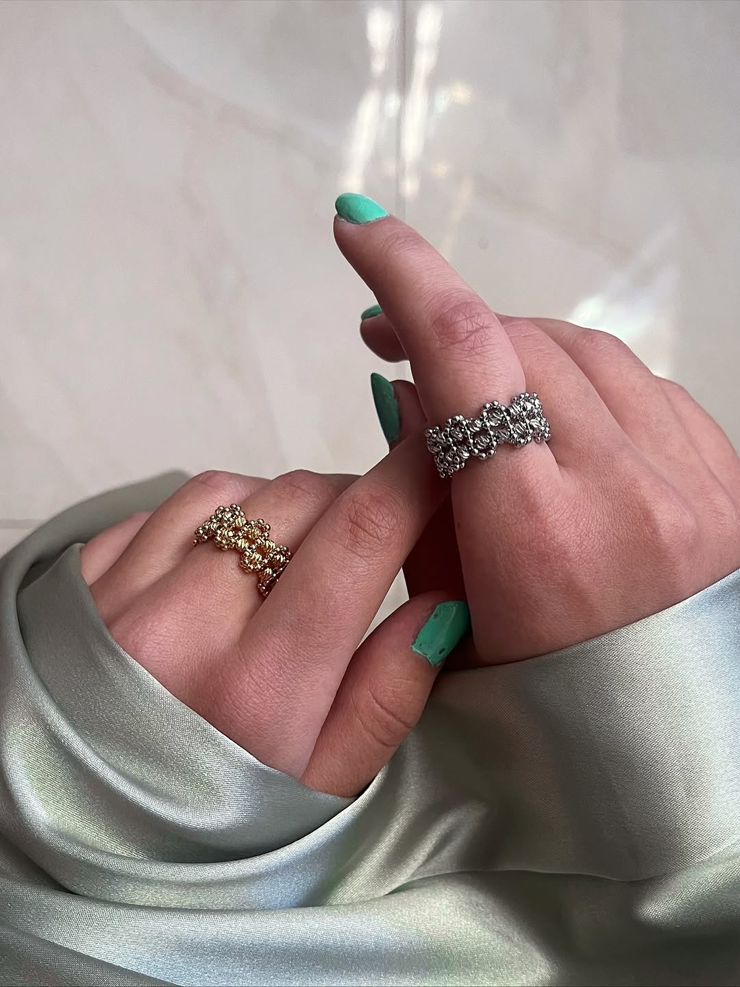 انگشتر طرح جواهر برند fashion jewelryفری سایز
