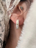 گوشواره میناکاری حلقهای برند fashion jewelery _کد 02