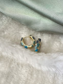 گوشواره میناکاری حلقه ای برندfashion jewely _ کد 03