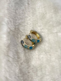 گوشواره میناکاری حلقه ای برندfashion jewely _ کد 03