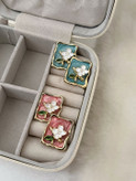 گوشواره میناکاری طرح کلاسیک fashion jewelery