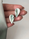 گوشواره دستساز طرح اشک _ کد04