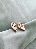 گوشواره دستساز طرح اشک _ کد04