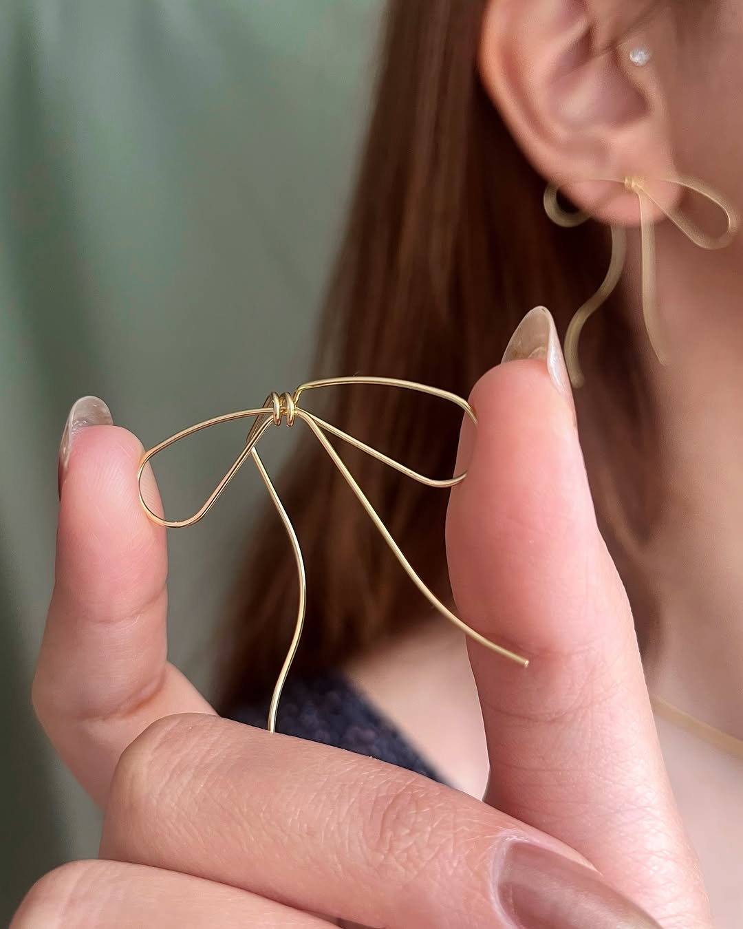 گوشواره پاپیونی برند fashion jewellery