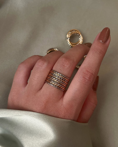 انگشتر نه حلقه ای استیل